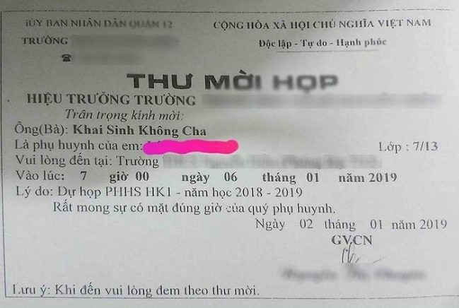 TP.HCM: Thu moi hop phu huynh 