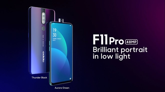 Oppo F11 Pro ra mat: Camera 48 MP, sac day pin trong 80 phut