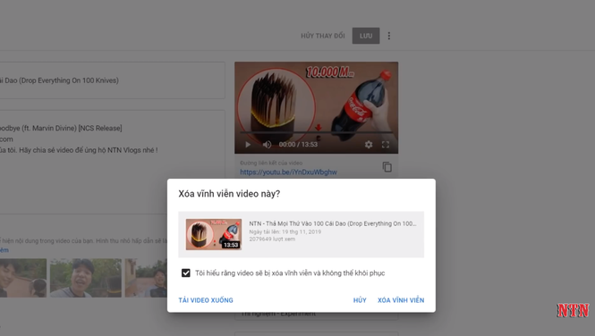 YouTuber NTN lam vlog tu tay xoa cac video vo bo: “Ai cung deu co sai lam“-Hinh-2