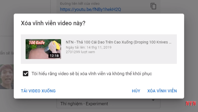 YouTuber NTN lam vlog tu tay xoa cac video vo bo: “Ai cung deu co sai lam“
