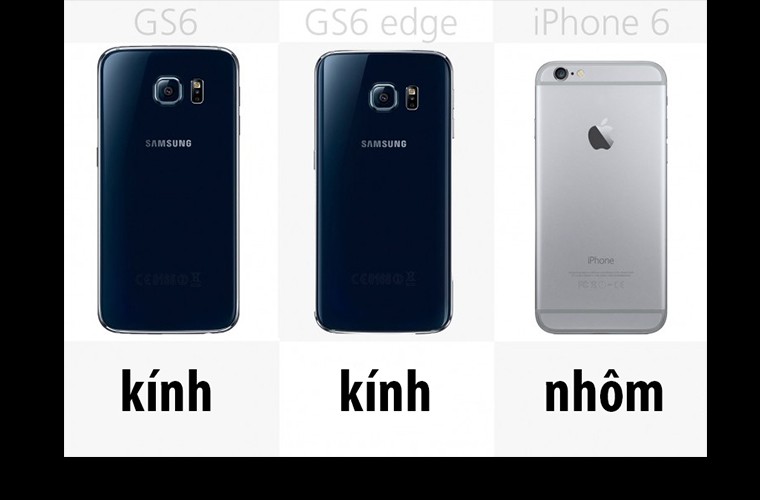So sanh truc quan Galaxy S6 va S6 Edge voi iPhone 6-Hinh-3