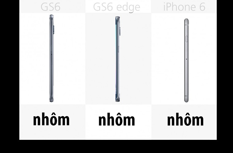 So sanh truc quan Galaxy S6 va S6 Edge voi iPhone 6-Hinh-4