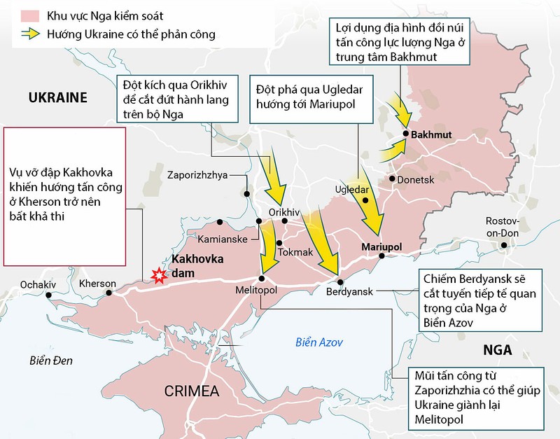 Ukraine don luc xuong chien truong phia nam, Nga tap trung sang phia dong-Hinh-6