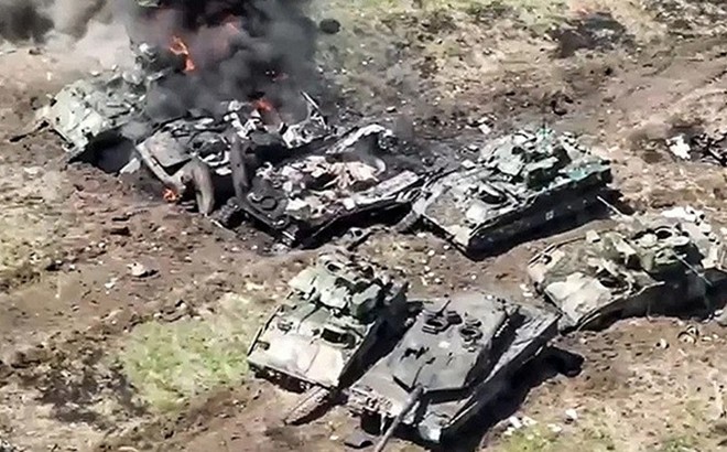 Chien truong Ukraine qua khac nghiet, xe tang Leopard 1A5 bi ha guc-Hinh-7
