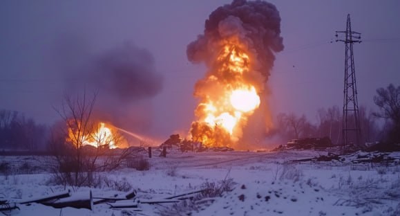 Nga dung 40 qua bom “chao” Lu doan Azov tiep vien cho Avdiivka