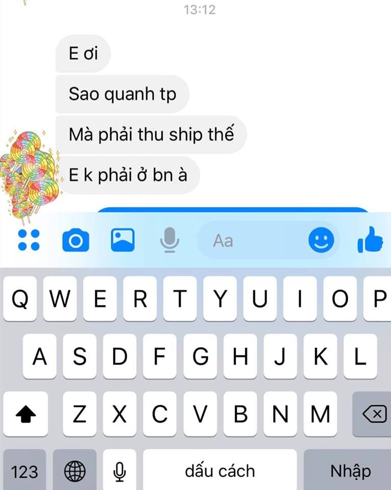 Bi ki keo tien ship, chu shop dap tra cuc chat voi 