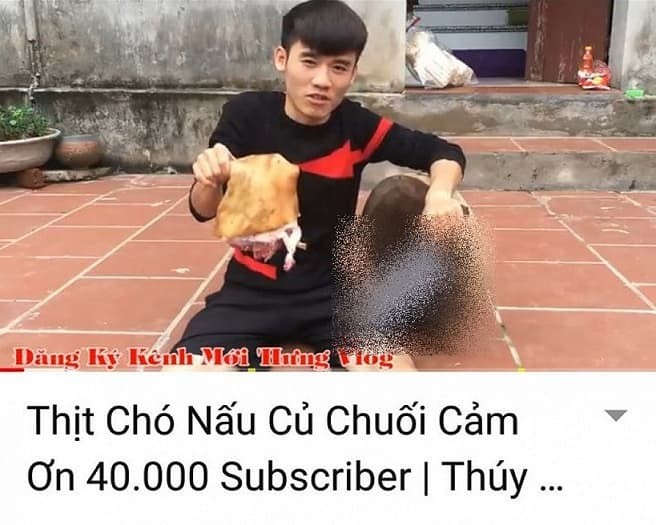 Lam video nau thit cho man ro, CDM keu goi tay chay con trai ba Tan Vlog