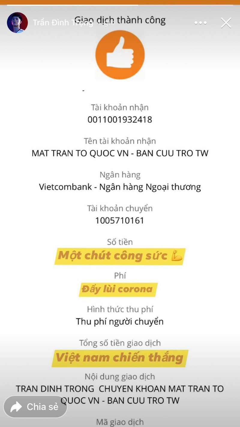 Dan cau thu doi tuyen Viet Nam chung tay cung To quoc day lui Covid-19-Hinh-4