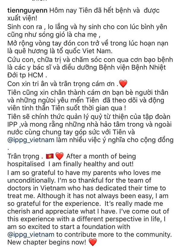 Tien Nguyen khoi benh COVID-19... chinh thuc la “ba Chu” Quy tu thien tap doan IPP