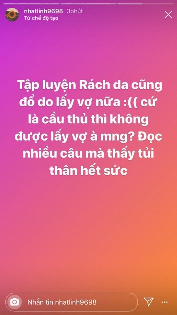 Nhat Linh tui than vi Van Duc 'rach da cung do do lay vo'