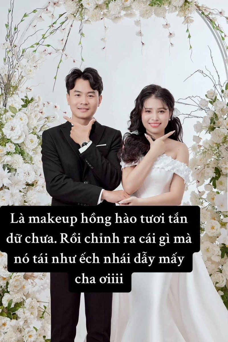 Co dau dang dan to ekip makeup khong giong mau, netizen bao giong 90%-Hinh-10