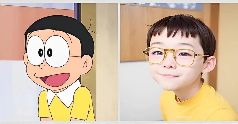 Dan mang thich thu voi nhan vat hoat hinh Doraemon phien ban AI-Hinh-3