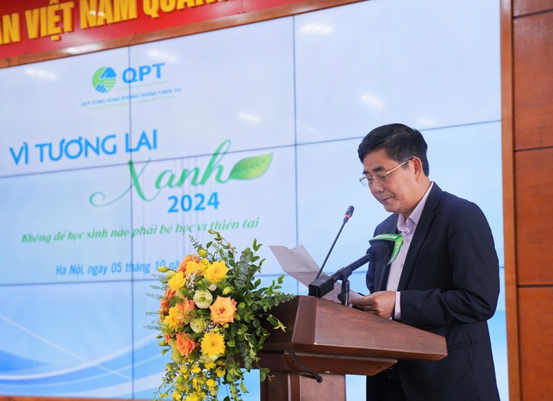 “Vi Tuong Lai Xanh 2024”: Khong de cac em bo hoc vi thien tai