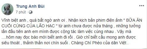 Sao Viet bang hoang tiec thuong NSUT Bui Cuong qua doi-Hinh-3