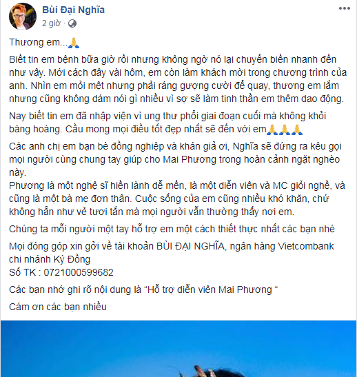 Sao Viet soc truoc tin dien vien Mai Phuong bi ung thu phoi-Hinh-2