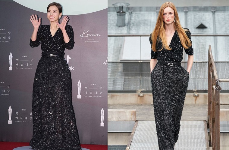 Soi vay hang hieu Son Ye Jin mac o le trao giai Baeksang Arts Awards-Hinh-17