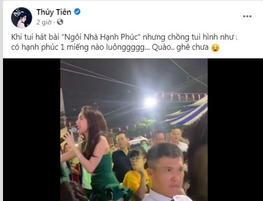 Cong Vinh phan ung soc khi nghe vo hat khien Thuy Tien 