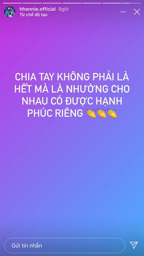 Ro nghi van Hoa hau H’Hen Nie chia tay ban trai?