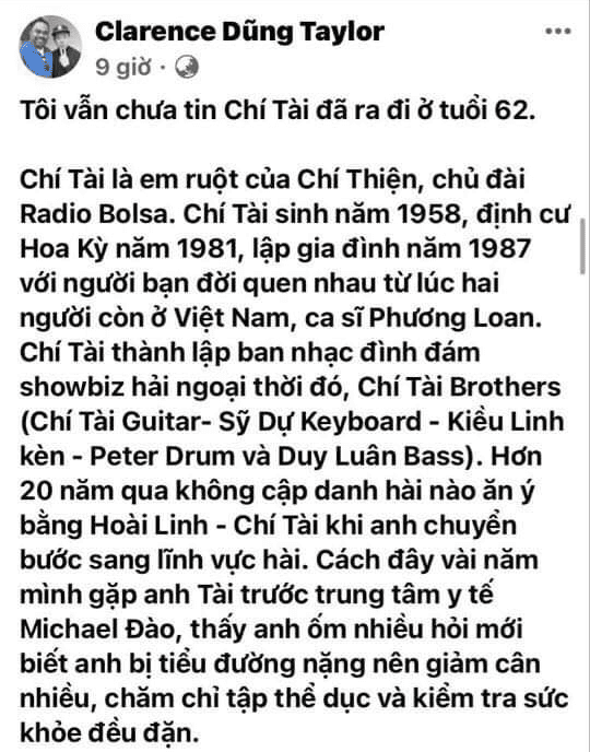 Chong Thu Phuong chia se dieu xuc dong ve nghe si Chi Tai-Hinh-2