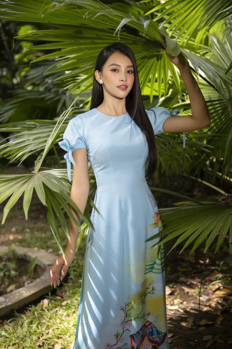 Hoa hau Tieu Vy dep “gay me” trong ta ao dai Tet-Hinh-8