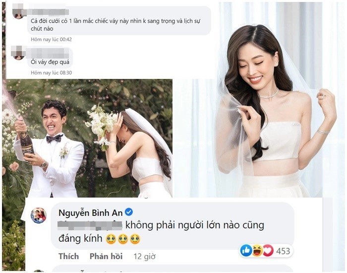 Phuong Nga bi che vay cuoi ho hang, Binh Anh dap tra gay tranh cai