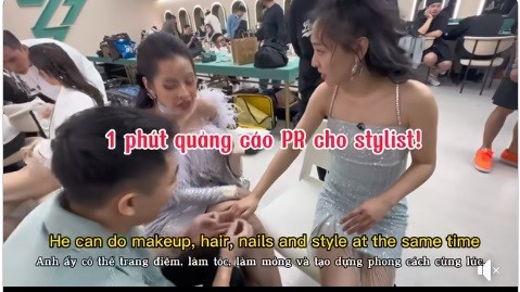 Stylist cua Chi Pu tiet lo chuyen kho tin o hau truong 