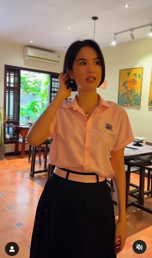 Ngoc Trinh cham “cua sung lam nghe”, len do nhu nu sinh-Hinh-4