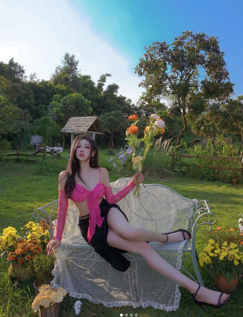 Hot girl minh day, dien vay ngan cun khoe doi chan dai nuot na-Hinh-8