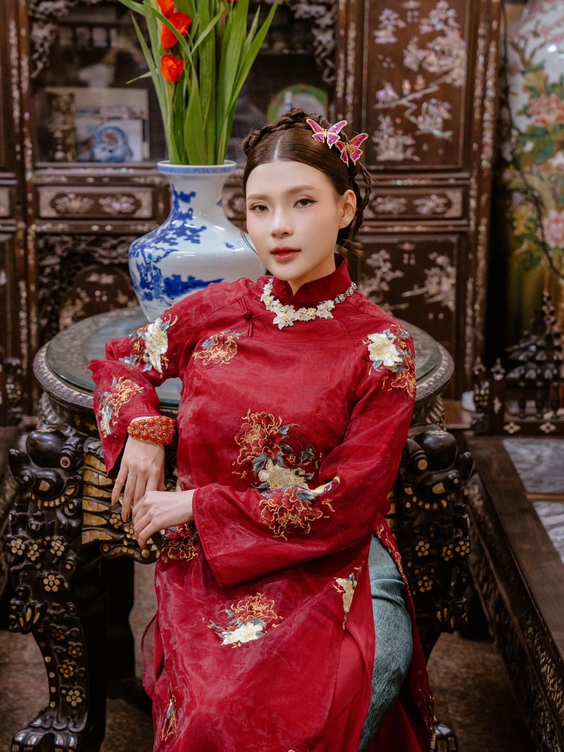 Doan Hai My khoe dang voi ao dai, Minh Hang du lich Hong Kong-Hinh-10