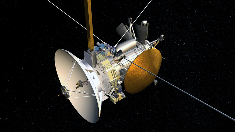 Anh quy hiem chup can canh dien mao tau vu tru Cassini cua NASA