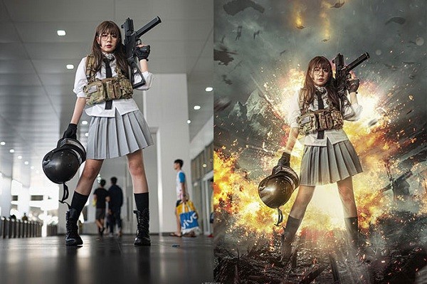 Ngam dan gai xinh cosplay PUBG, ai cung muon choi ngay game nay