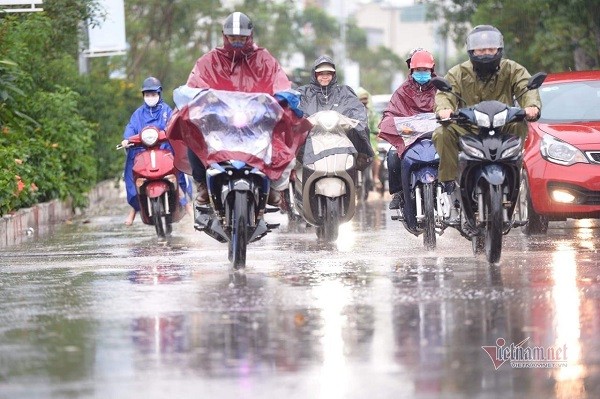 Du bao thoi tiet 24/4, Bac Bo de phong mua da, gio giat