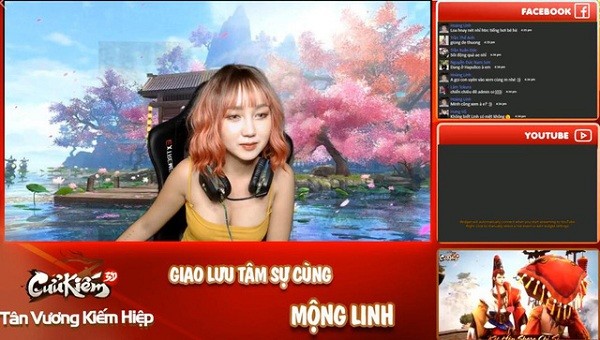 Hotgirl Cuu Kiem 3D sexy cu livestream la anh em game thu 