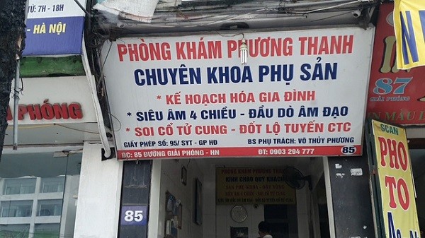 Tuoc giay phep vinh vien voi cac phong kham nao pha thai 'chui'