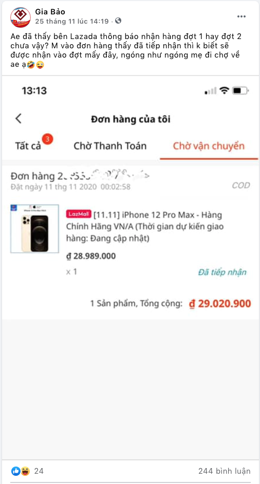 iPhone 12 chinh hang ve Viet Nam: Khach “than” Cellphones, Hoang Ha, Lazada... “lat mat”-Hinh-9