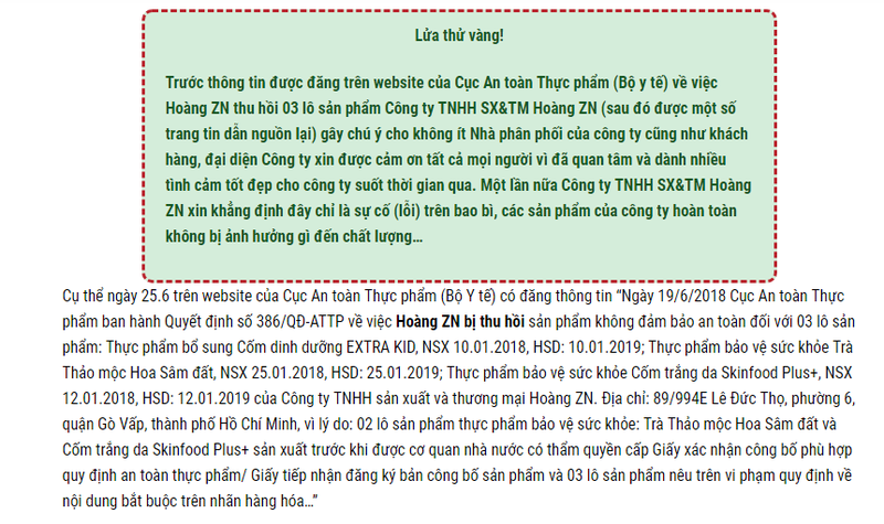 Ngoai tra Hoa sam dat, Cong ty Hoang ZN bi thu hoi nhung san pham nao?-Hinh-4