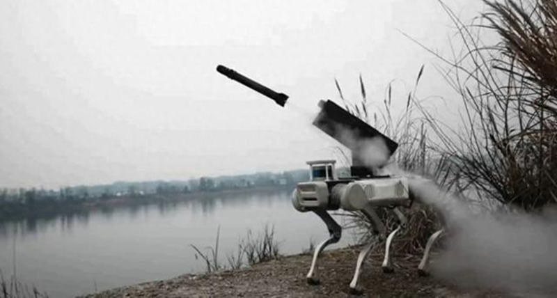 Trung Quốc khoe chó robot quân sự, kỹ năng chiến đấu "đáng gờm" - Hình 4 Trung Quoc khoe cho robot quan su, ky nang chien dau