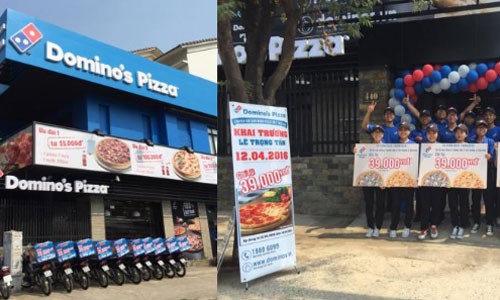 Tung bung khai truong cua hang thu 26 Domino’s Pizza