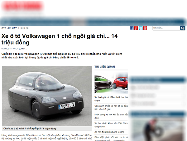 Xe Volkswagen 1 cho gia 13,5 trieu dong chi la “tin vit“