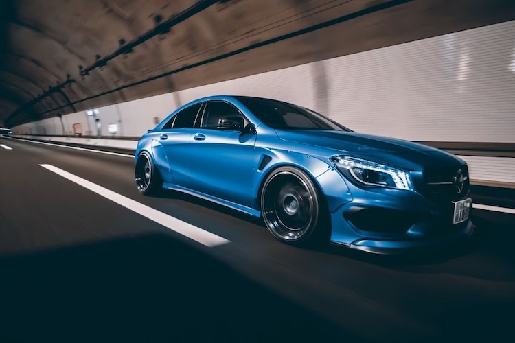 Mercedes CLA do widebody “khung” cua dan choi Nhat-Hinh-8