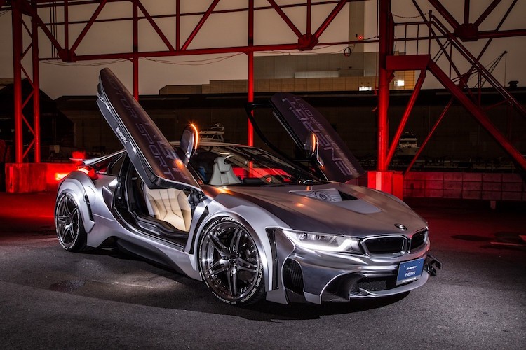 Tram tro truoc BMW i8 do widebody dau tien tren The gioi-Hinh-9