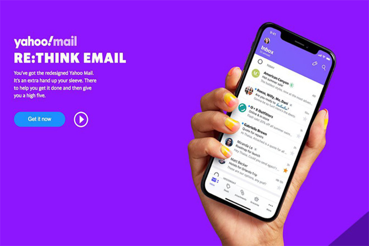 Sau 6 nam, Yahoo doi moi logo va cap nhat Yahoo Mail