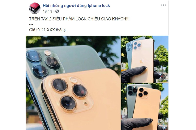 iPhone 11 Pro Max lock re hon ban quoc te 20 trieu tai VN