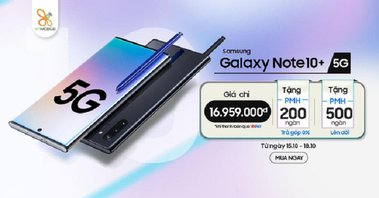 Galaxy Note 10+ 5G gia chi con 16,9 trieu dong tai Viet Nam