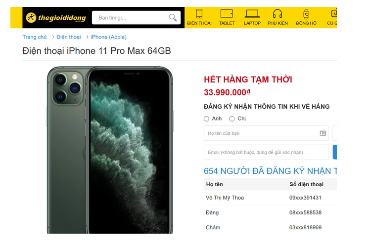 iPhone 11 Pro Max chay hang tai Viet Nam du gia cao-Hinh-2