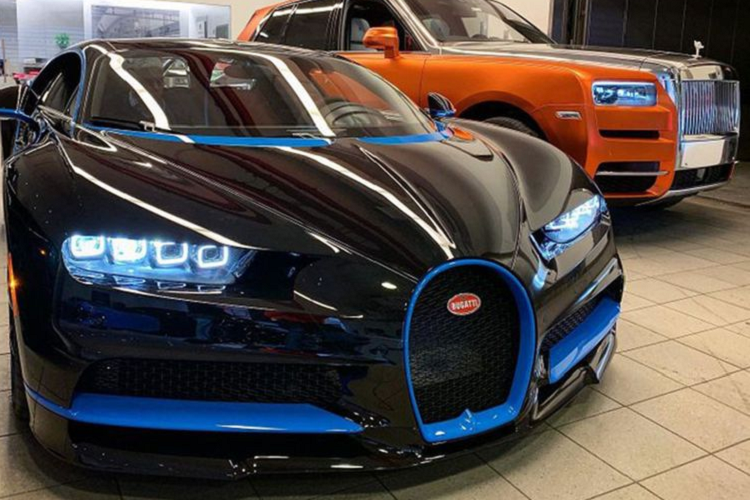 Rapper 50 Cent tau sieu pham Bugatti Chiron Sport