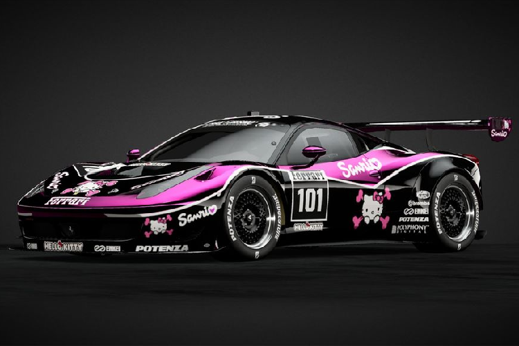 Sieu xe Ferrari 458 Italia “gay cuoi” voi phien ban Hello Kitty-Hinh-2