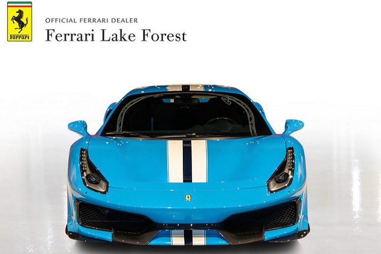 “Sieu ngua” Ferrari 488 Pista son xanh Blu Soltani la mat-Hinh-2