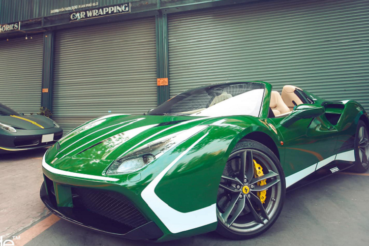 Ferrari 488 Spider cua dai gia Binh Phuoc lan banh ve Ha Noi-Hinh-6