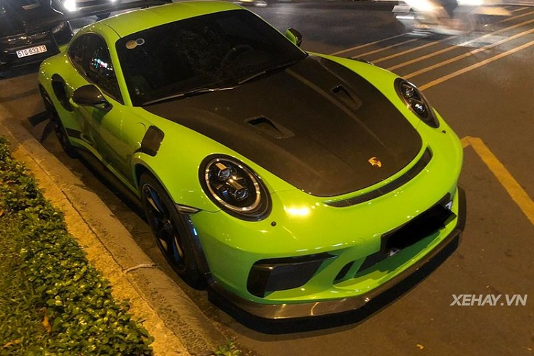 “Mat mat” voi Porsche 911 GT3 RS Lizard Green tren pho Sai Gon-Hinh-6